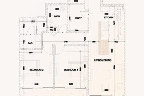 Apartament na sprzedaż w Dubai South (Dubai World Central), Dubai, ZEA 1 sypialnia, 60 mkw., nr 732606 - zdjęcie 5