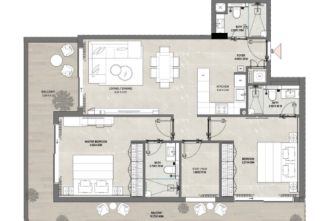Apartment in Dubai, UAE 1 room, 44 sq.m. № 732602 - photo 7