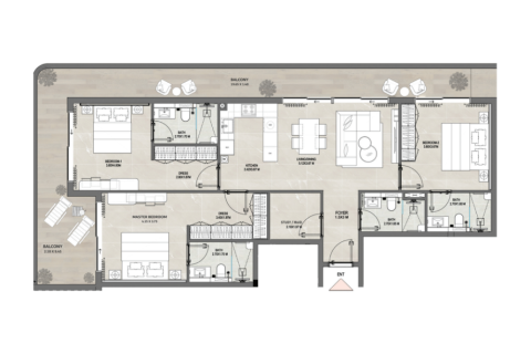 Apartment in Dubai, UAE 1 room, 44 sq.m. № 732602 - photo 8