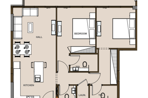 Apartament na sprzedaż w Dubai South (Dubai World Central), Dubai, ZEA 1 pokój, 38 mkw., nr 732605 - zdjęcie 5