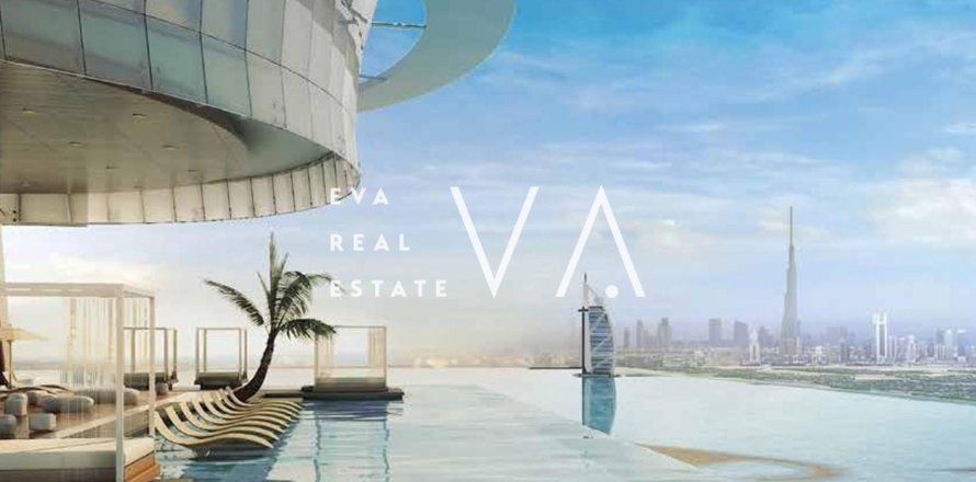 阿联酋 Dubai Palm Jumeirah 公寓 1 卧, 88.77 平方米 , 编号 637494