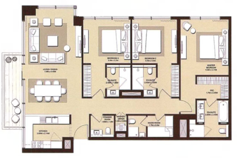 Lakás itt: Dubai Hills Estate, Dubai, EAE, 3 hálószoba, 160.20007514 m², azonosító: 678654 - fénykép 1