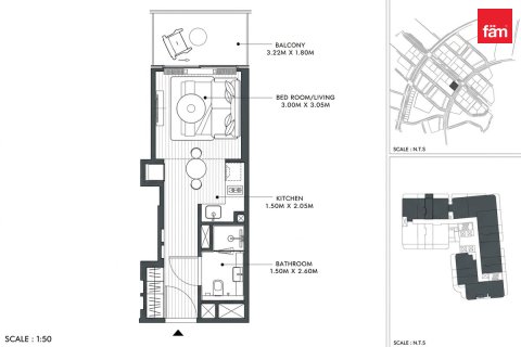 Apartemen di Dubai, UEA 33.4 m2 nomor 765961 - foto 13