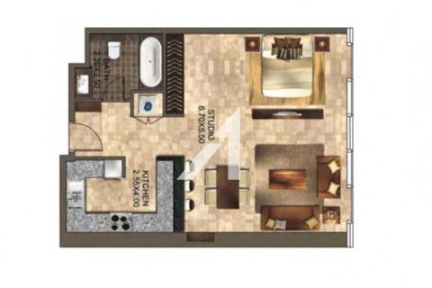 Apartament në DIFC, Dubai, Emiratet e Bashkuara Arabe 1 dhomë, 68.4 m2. № 650563 - Foto 15