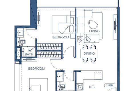 Apartment in Al Jaddaf, Dubai, UAE 1 bedroom № 690178 - photo 8