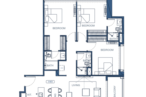 Apartment in Al Jaddaf, Dubai, UAE 1 bedroom № 690178 - photo 9