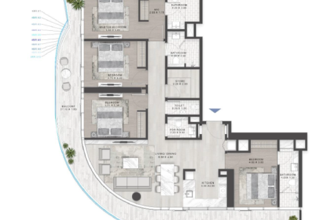 Downtown Dubai (Downtown Burj Dubai), UAE의 판매용 아파트 침실 1개, 63제곱미터 번호 690181 - 사진 10