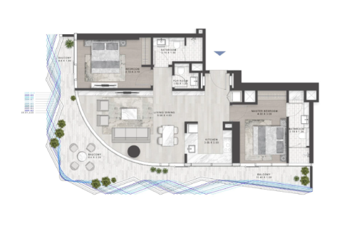 Downtown Dubai (Downtown Burj Dubai), UAE의 판매용 아파트 침실 1개, 63제곱미터 번호 690181 - 사진 8