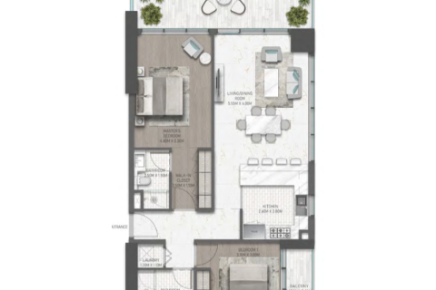 Apartment til salg i DAMAC Hills (Akoya by DAMAC), Dubai, UAE 1 soveværelse № 690179 - foto 7