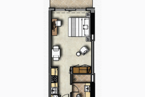 Apartment in Business Bay, Dubai, UAE 1 room № 690175 - photo 3