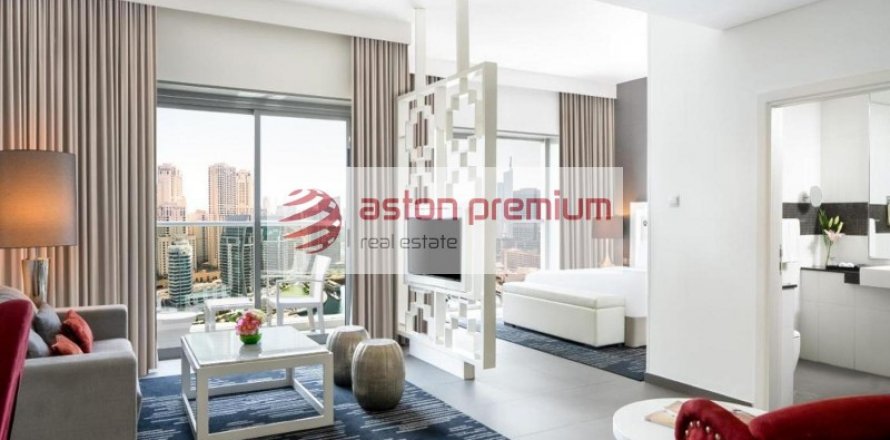 Қонақ үйдегі апартаменттер Дубай Марина, БАӘ-да 38 м² № 635084