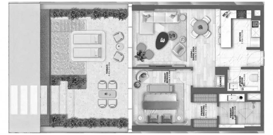 Apartment sa PASSO sa Palm Jumeirah, Dubai, UAE 1 silid-tulugan, 90 sq.m. № 630647