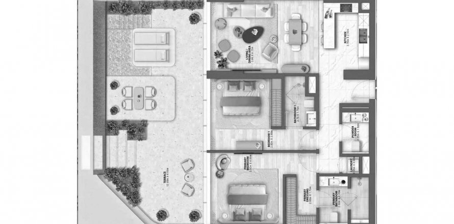 Apartment in PASSO in Palm Jumeirah, Dubai, UAE 2 bedrooms, 147.5 sq.m. № 630648