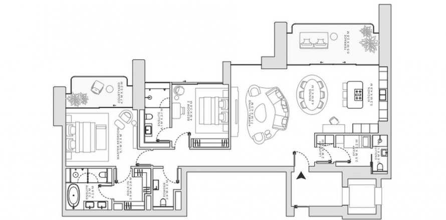 Floor plan «TYPE B», 2 bedrooms, in Solaya