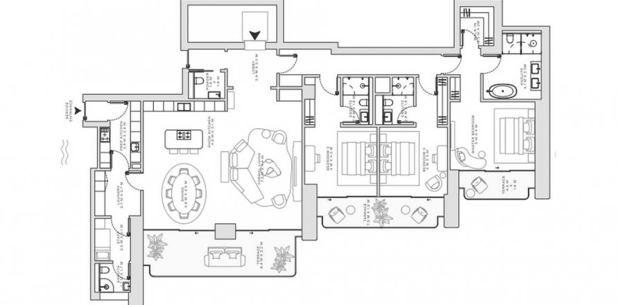 Appartamento a Jumeirah, Dubai, EAU 3 camere da letto, 293.9 mq. № 645170