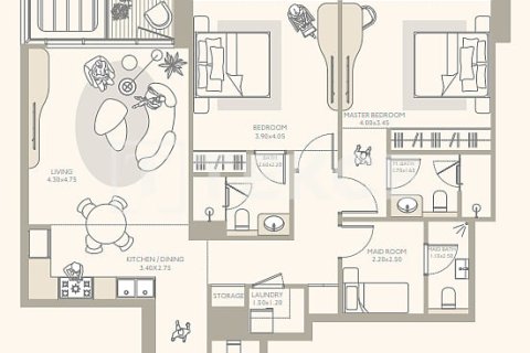 Apartment in Dubai, UAE 3 bedrooms, 148 sq.m. № 700496 - photo 14