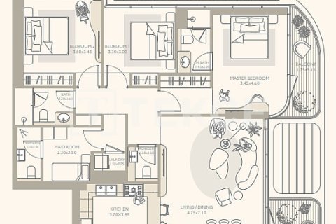 Apartment in Dubai, UAE 3 bedrooms, 148 sq.m. № 700496 - photo 15