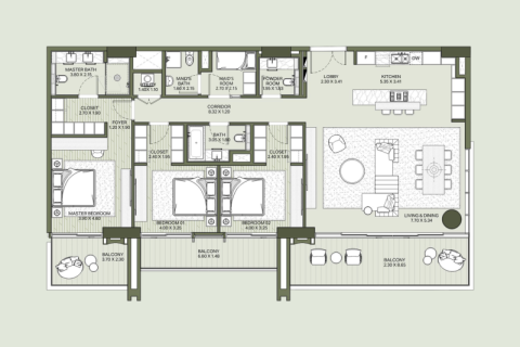 Al Wasl, Dubai, BAE’de satılık daire 1 yatak odası, 82 m&sup2; No 689906 - fotoğraf 11
