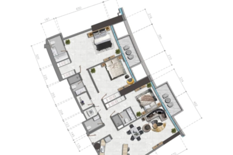 Apartemen di Business Bay, Dubai, UEA 1 kamar tidur, 72 m2 nomor 689874 - foto 7