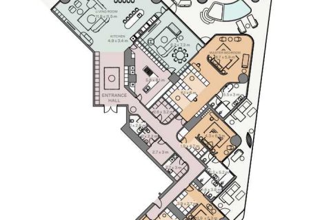 Penthouse në Eywa në Business Bay, Dubai, Emiratet e Bashkuara Arabe 5 dhoma gjumi, 848 m2. № 637047 - Foto 8