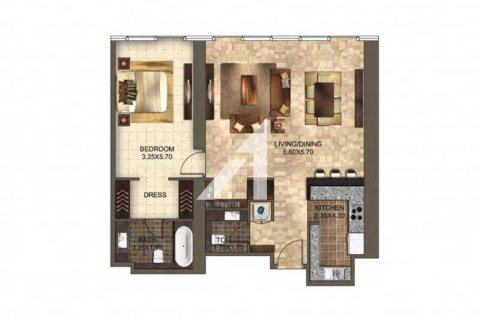 Apartman u DIFC, Dubai, UAE 1 spavaća soba, 103 m2 Br. 678513 - fotografija 17