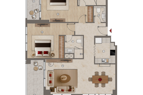 شقة للبيع في Al Jaddaf، دبي، الإمارات العربية المتحدة 1 غرفة نوم ، 71 متر مربع ، رقم 689687 - صورة 8