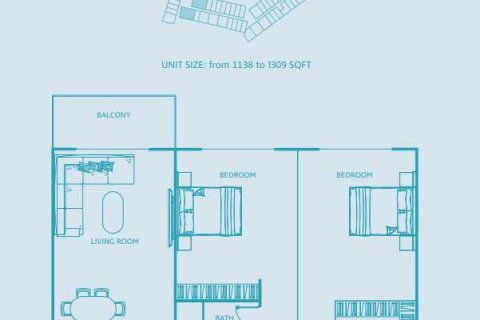 阿联酋 Dubai Jumeirah Village Circle 待售 : 2 卧, 106 平方米 , 编号636939 - 照片 5