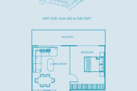 Byt v Jumeirah Village Circle, Dubai, SAE 1 ložnice, 66 m² Č.: 636940 - fotografie 4