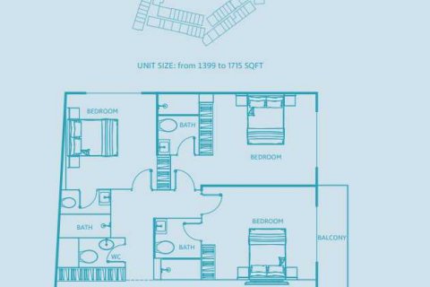 Byt v Jumeirah Village Circle, Dubai, SAE 3 ložnice, 159 m² Č.: 636938 - fotografie 7