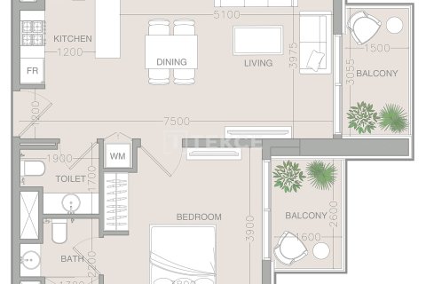 Apartmen di Jumeirah Village Triangle, Dubai, UAE 2 bilik tidur, 159 meter persegi № 751367 - foto 21