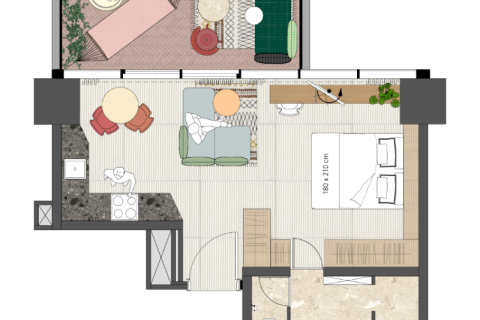 Пәтер Даунтаун Дубай (Даунтаун Бурдж Дубай), БАӘ-да 1 бөлме № 689656 - фото 6