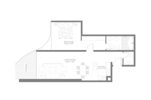 Apartament na sprzedaż w Palm Jumeirah, Dubai, ZEA 1 sypialnia, 100 mkw., nr 689657 - zdjęcie 4