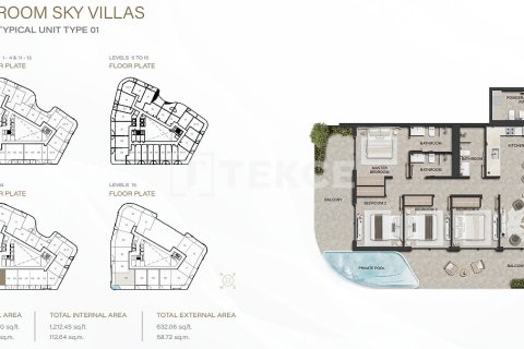 Apartamento en venta en Dubai Land, Dubai, EAU 3 dormitorios, 145 m2 № 758118 - foto 26