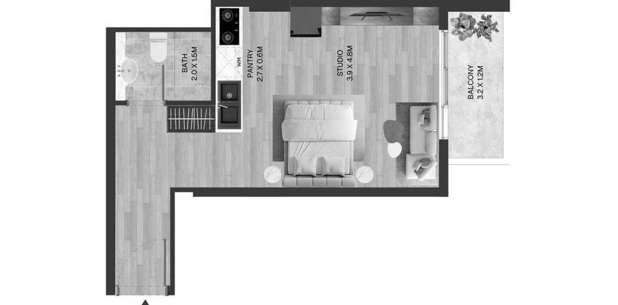 Appartement à Dubai Land, Dubai, EAU: 1 pièce, 36 m2 № 708512