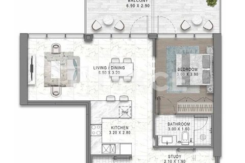 Διαμέρισμα σε DAMAC Hills (Akoya by DAMAC), Dubai, ΗΑΕ 1 υπνοδωμάτιο, 65 τ.μ. Αρ. 758490 - φωτογραφία 29