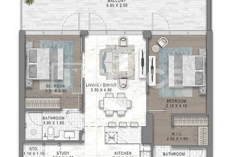 Διαμέρισμα σε DAMAC Hills (Akoya by DAMAC), Dubai, ΗΑΕ 1 υπνοδωμάτιο, 65 τ.μ. Αρ. 758490 - φωτογραφία 17