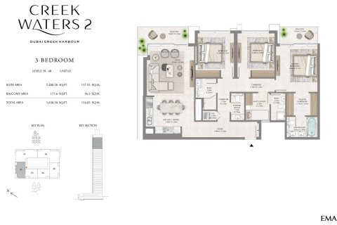 Apartment in CREEK WATERS 2 APARTMENTS in Dubai Creek Harbour (The Lagoons), Dubai, UAE 1 bedroom, 70 sq.m. № 704948 - photo 8