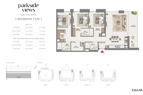 آپارتمان برای فروش در  Dubai Hills Estate، Dubai، امارات متحده عربی  1 خوابه ، 65 متر مربع ، شماره 704951 - تصویر 9