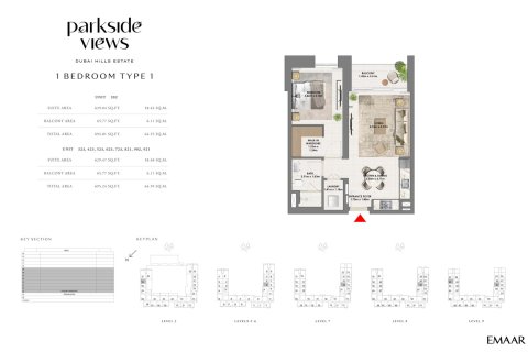آپارتمان برای فروش در  Dubai Hills Estate، Dubai، امارات متحده عربی  1 خوابه ، 65 متر مربع ، شماره 704951 - تصویر 7
