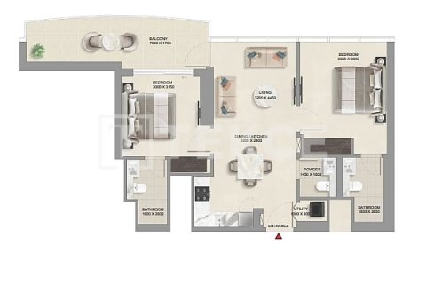 Byt v Umm Al Quwain, SAE 2 ložnice, 73 m² Č.: 647257 - fotografie 20