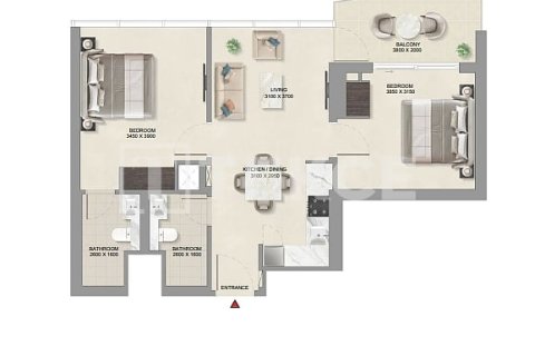 Byt v Umm Al Quwain, SAE 2 ložnice, 73 m² Č.: 647257 - fotografie 22
