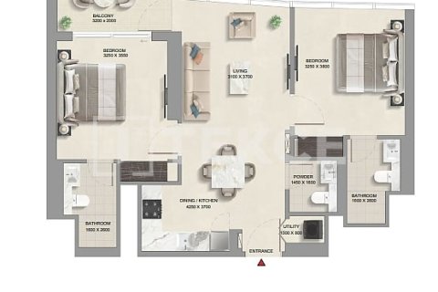Byt v Umm Al Quwain, SAE 2 ložnice, 73 m² Č.: 647257 - fotografie 21