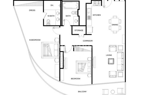 Appartement à louer à Palm Jumeirah, Dubai, EAU 2 chambres, 124.73156780 m2 № 684717 - photo 20