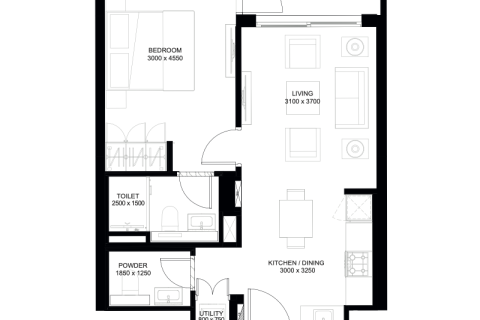 Mohammed Bin Rashid City, Dubai, BAE’de satılık daire 1 yatak odası, 101 m&sup2; No 689909 - fotoğraf 4
