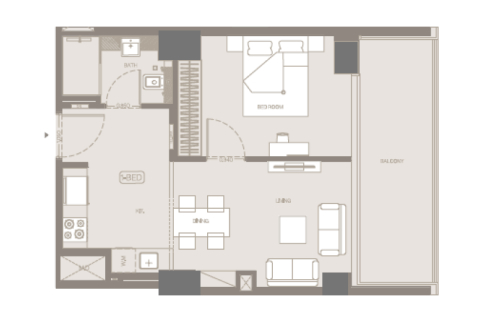 Apartment in Business Bay, Dubai, UAE 1 room, 44 sq.m. № 689912 - photo 7