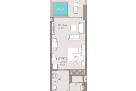 Apartment in Business Bay, Dubai, UAE 1 room, 44 sq.m. № 689912 - photo 6