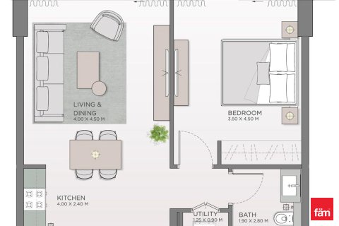 Lakás itt: Al Wasl, Dubai, EAE, 1 hálószoba, 68.6 m², azonosító: 686081 - fénykép 10