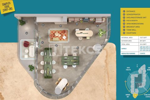 Business Bay, Dubai, संयुक्त अरब अमीरात में कार्यालय, 191 वर्ग मीटर, संख्या 699457 - फ़ोटो 28