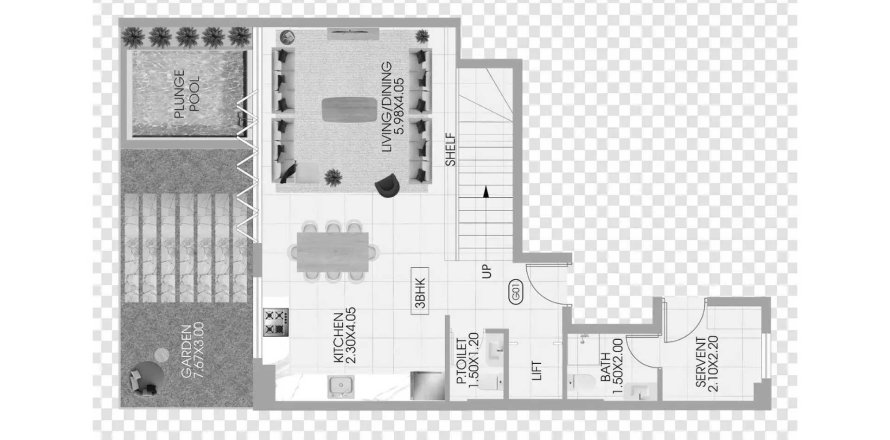 Apartman u Bonds Avenue u gradu Dubai, UAE 3 spavaće sobe, 258.71 m2 Br. 707479