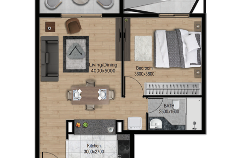 Apartman u gradu Dubai South (Dubai World Central), UAE 1 spavaća soba, 65 m2 Br. 689700 - Slika 4